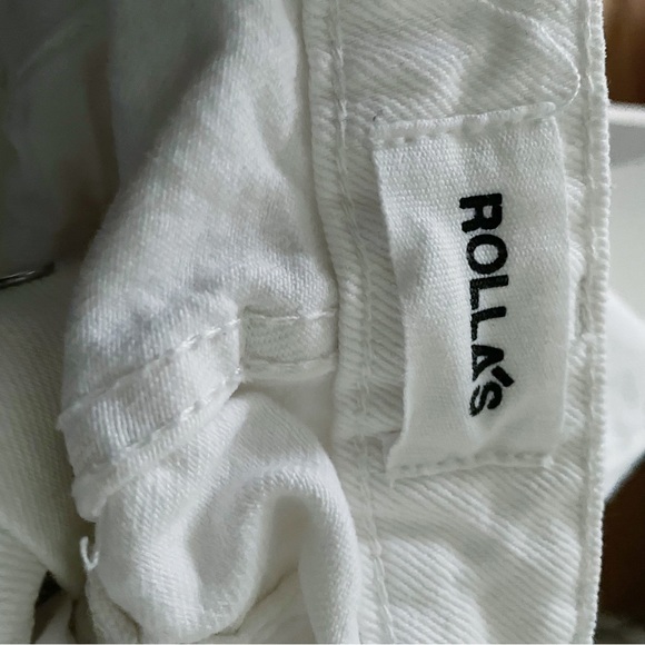 NWOT Rollas Classic High Rise Straight Leg Jean in Vintage White size 26 - Picture 15 of 16